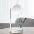 Smart Touch Beauty Lighted LED Makeup Mirror with Storage