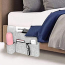 Sofa Armrest Storage Organizer Light Gray 3
