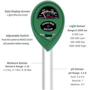 Soil Tester - pH Moisture Light Meter - 3 in 1 - Tools &