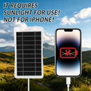 Solar Panel For Charging Devices - 2W/5V USB Output 5