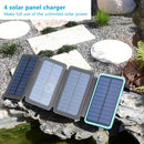 Solar Power Bank with 4 Panels 25000mAh 8