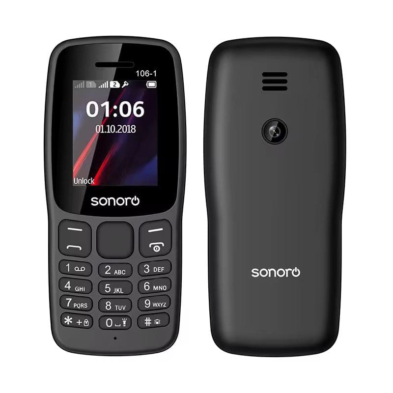Sonoro MKTEL 106 16GB (TF Card) Black New Electronics