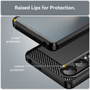 Sony Xperia 1 VII Carbon Fibre TPU Case Slim Shockproof Cover Black