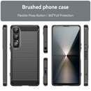 Sony Xperia 1 VII Carbon Fibre TPU Case Slim Shockproof Cover Black