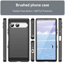 Sony Xperia 10 VII Carbon Fibre Brushed Case [Black]