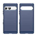 Sony Xperia 10 VII Carbon Fibre TPU Case Slim Shockproof Cover Navy
