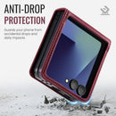 Stylish Samsung Galaxy Z Flip 7 Retro Leather Cover