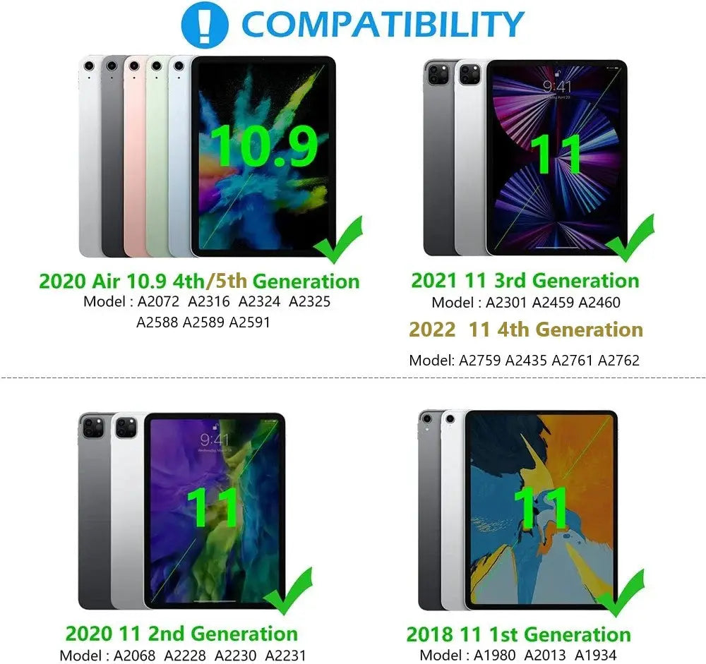 iPad Pro 11 /Air 4 /Air 5 /Air 11 Backlit Bluetooth