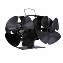 Two Heads Stove Fan Wood Log Burner Fireplace 2