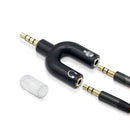 U-Type Dual 3.5mm Headphone Audio Splitter Adapter