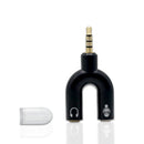 U-Type Dual 3.5mm Headphone Audio Splitter Adapter