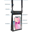 Universal 8.2’’ Floating Waterproof Crossbody Bag - Double