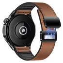 Universal Leather Watch Strap with Magnetic Buckle 2