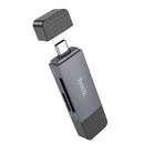 USB 2.0 Memory Card Reader with USB-A / USB-C Dual Plug 1