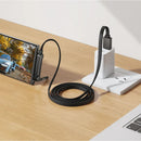 USB-A to USB-C 36W Fast Charging Cable with Kickstand