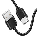 USB-A to USB-C Charger Cable for Huawei Phones (Black) 1m 1