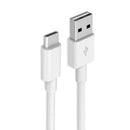 USB-A to USB-C Charger Cable for Huawei Phones (White) 1m 1