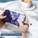 USB-A to iPhone Lightning Converter Adapter Support OTG 5