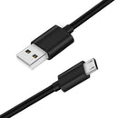 USB-A to micro-USB Charger Cable for TCL Phones (Black) 1m 1
