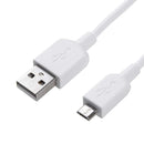 USB-A to micro-USB Charger Cable for TCL Phones (White) 1m 1