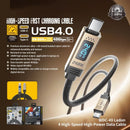 USB-C to USB-C 240W Digital Display Data Charging Cable