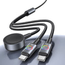 USB-C to 2x USB-C Fast Charging Cable + Apple Watch