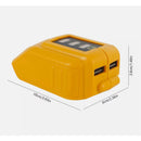 USB Phone Charger Adapter Li-ion Battery For Dewalt DCB090 4