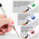 USB Soldering Iron Set - 8W Adjustable Temp Ceramic Core &