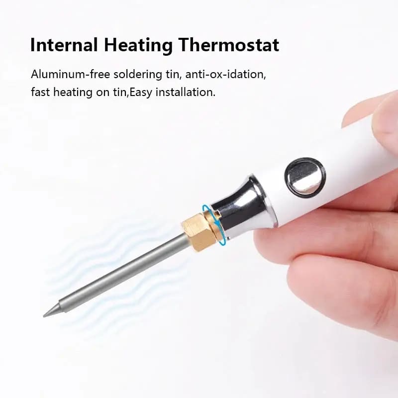 USB Soldering Iron Set 8W Adjustable Temp Ceramic Core &