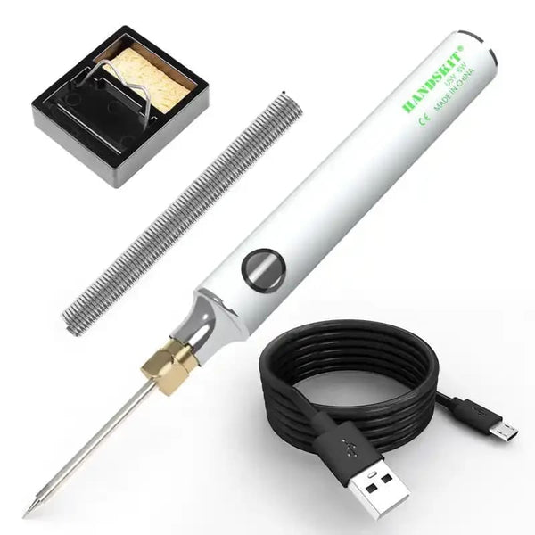 USB Soldering Iron Set 8W Adjustable Temp Ceramic Core &