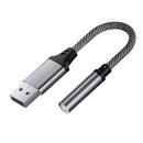 USB to 3.5mm Audio Adapter Cable for Car Computer & Speaker