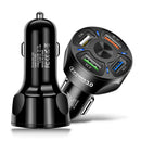 12V Car Cigarette Lighter Socket Dual QC3.0 USB Ports Fast Charger Power Adapter Car Charger