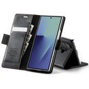 Vintage PU Leather Wallet Case with Hinge Protection