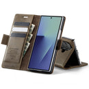 Vintage PU Leather Wallet Case with Hinge Protection