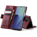 Vintage PU Leather Wallet Case with Hinge Protection