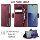 Vintage PU Leather Wallet Case with Hinge Protection
