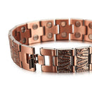 Vintage Red Copper Double Row Magnetic Bracelet 10