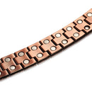 Vintage Red Copper Double Row Magnetic Bracelet 11