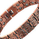 Vintage Red Copper Double Row Magnetic Bracelet 6
