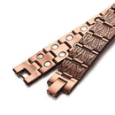 Vintage Red Copper Double Row Magnetic Bracelet 4