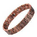 Vintage Red Copper Double Row Magnetic Bracelet 1