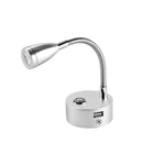 Warm White Touch Switch USB LED Spot Reading Light Caravan