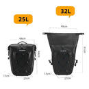 Waterproof Bike Rear Rack Carrier Trunk Travel Pannier Bag