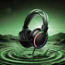 Wired Gaming Headset with 50mm Drivers Mic & Tri-Color LED