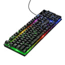 Wired Gaming Keyboard with RGB Rainbow Light & 6-Key