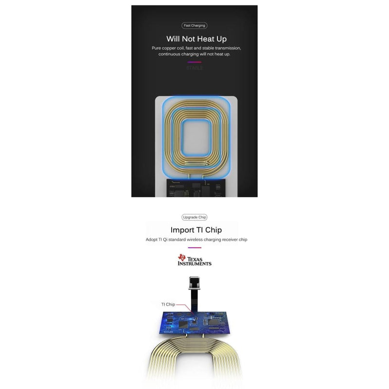 Wireless Charging Receiver - Type B (Micro USB) Devices
