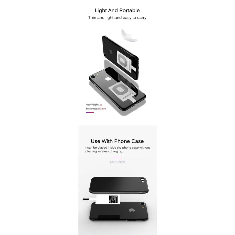 Wireless Charging Receiver - Type B (Micro USB) Devices
