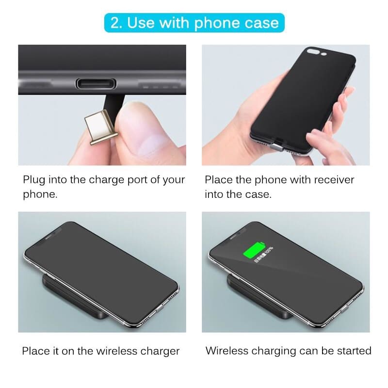 Wireless Charging Receiver - Type B (Micro USB) Devices