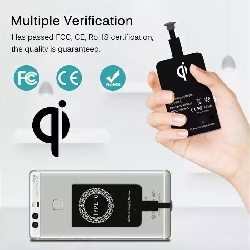 Wireless Charging Receiver - Type B (Micro USB) Devices