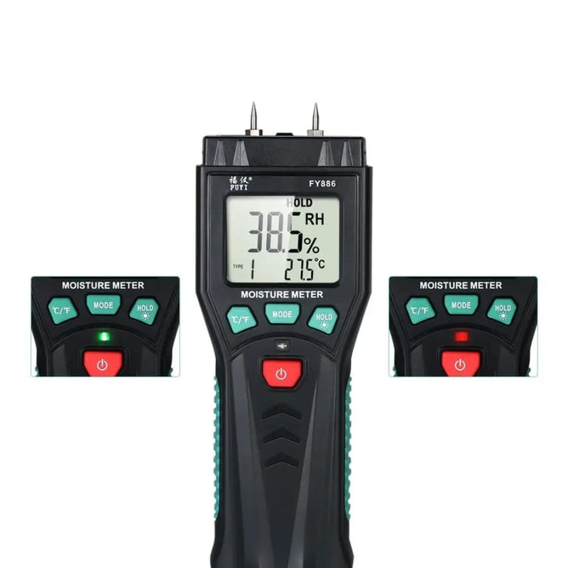 Wood Moisture Meter Pin Type With Spare Pins & Case Tools &